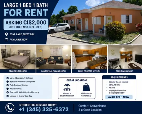 Large 1 Bed For Rent