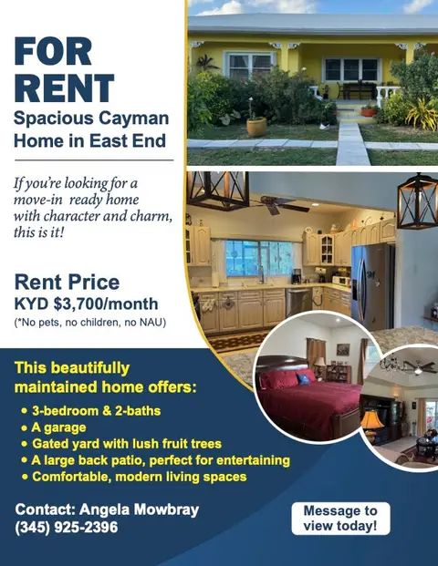 Spacious 3-Bedroom East End Home with Private Garden and Garage