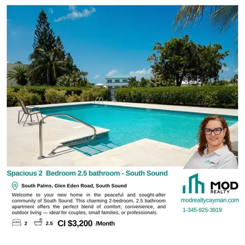 South Palms, South Sound – 2 Bed 2.5 Bath Townhouse – Available 15th May 2026