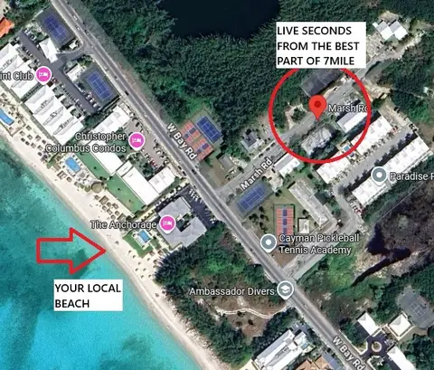 SECONDS FROM 7MILE- 1Y LEASE - MARSH RD WEST BAY - 2bed 2bath - BEACH ACCESS
