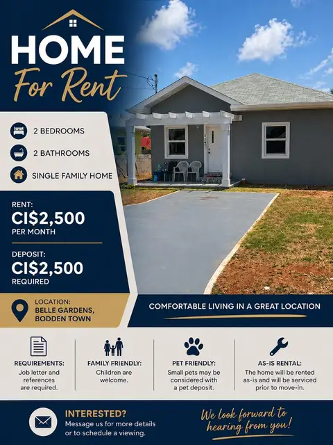 2 Bed/ 2 Bath House For Rent