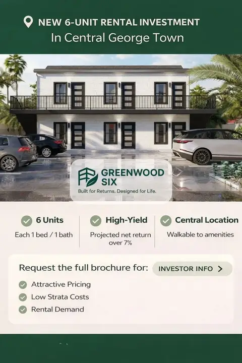 NEW 1 BED $314,999 CENTRAL GT NEAR CAMANA BAY