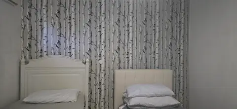 Single room with own bathroom, shared kitchen, and living room.