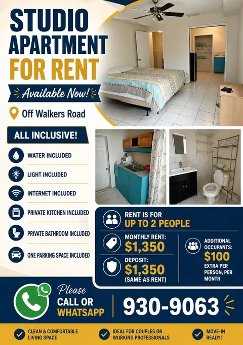 Studio Apartment for rent in GT