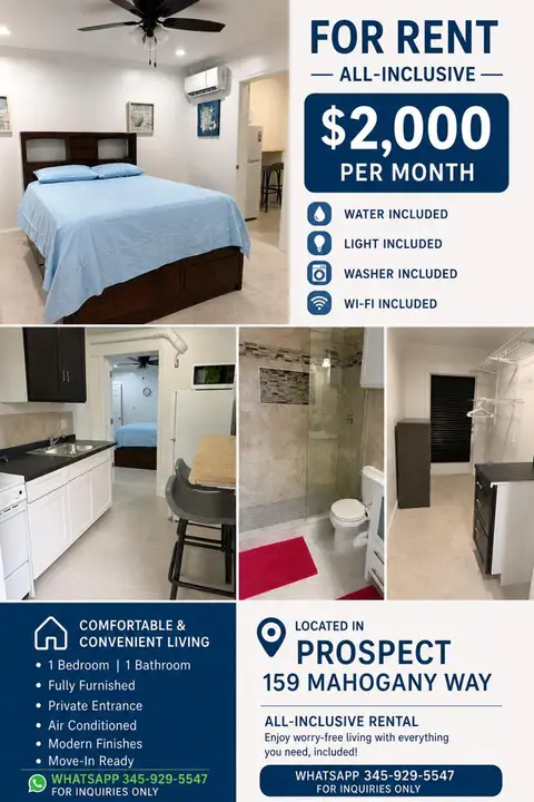 Apartments for rent $2,000 all inclusive in Prospect