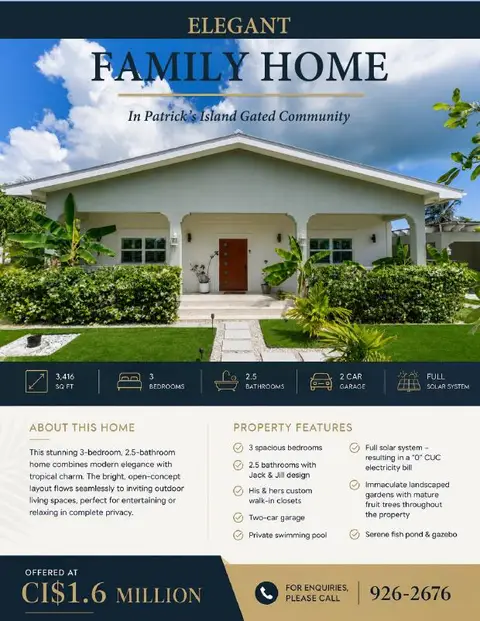 Family Home in Patrick's Islands